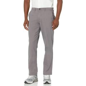 NWT ATHLETIC FIT MENS CHINO PANTS CHARCOAL SIZE 36x33